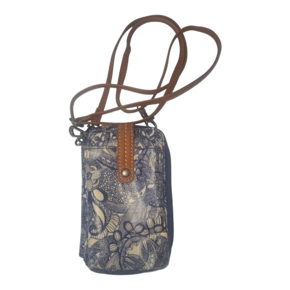 Sakroots Artist Circle Nature Smartphone Wallet Wristlet Crossbody - Picture 9 of 9